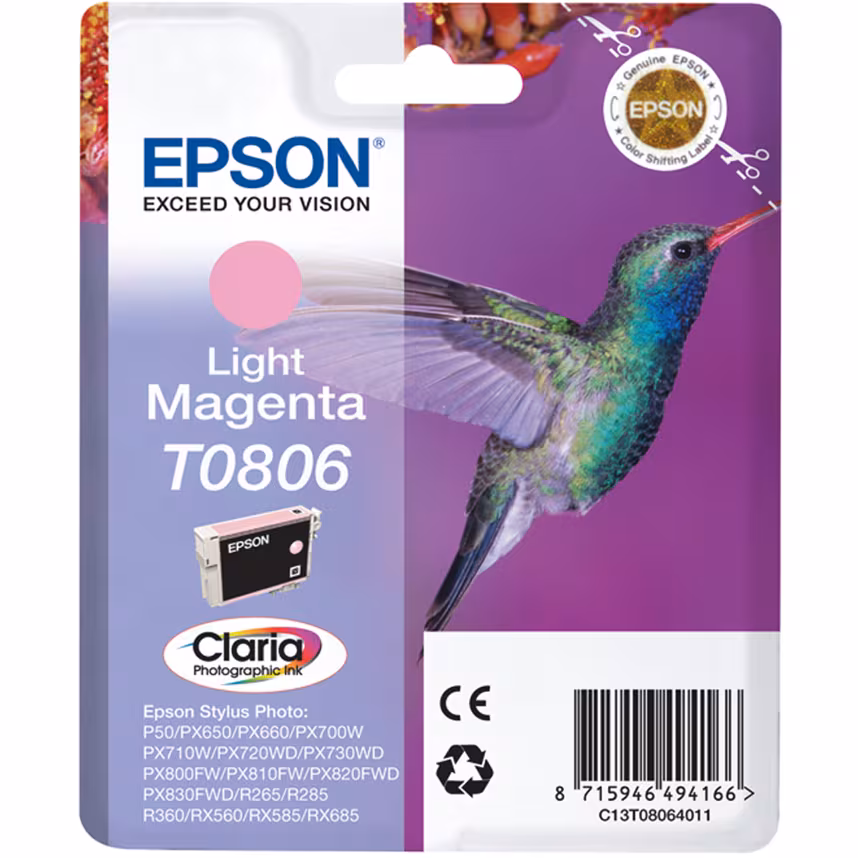 Epson T0806 Tinte Photo Light Magenta 7,4ml