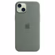 Apple iPhone 15 Plus Silikon Case mit MagSafe cypress