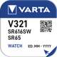 Varta V321 Silver Coin 1,55V