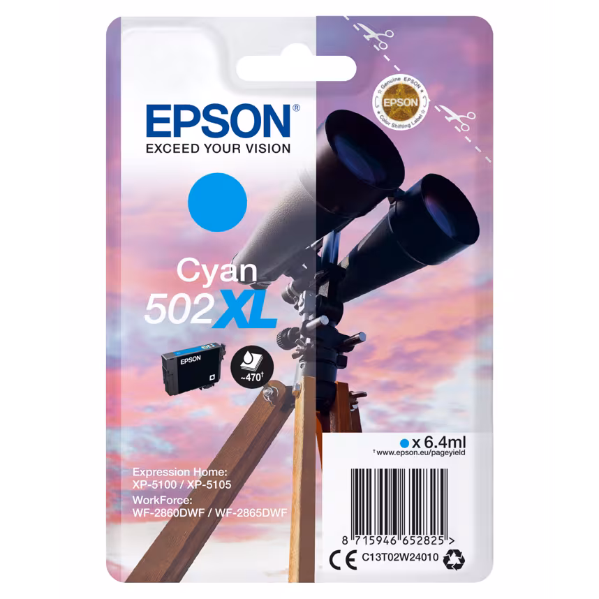 Epson 502XL Tinte Cyan 6,4ml