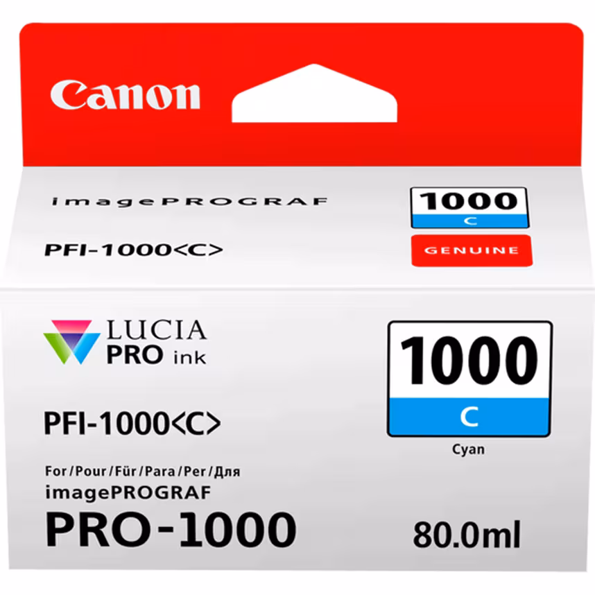 Canon PFI1000C cyan imagePrograf Pro 1000