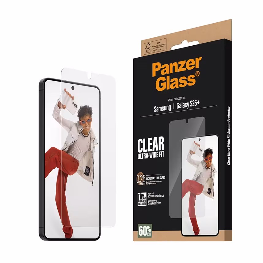 PanzerGlass Glas Samsung Galaxy S26 Plus Ultra-Wide-Fit