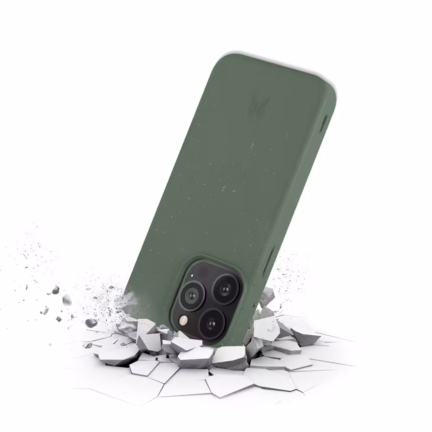 Woodcessories Bio Case antimikrobiell iPhone 13 Pro gr&uuml;n