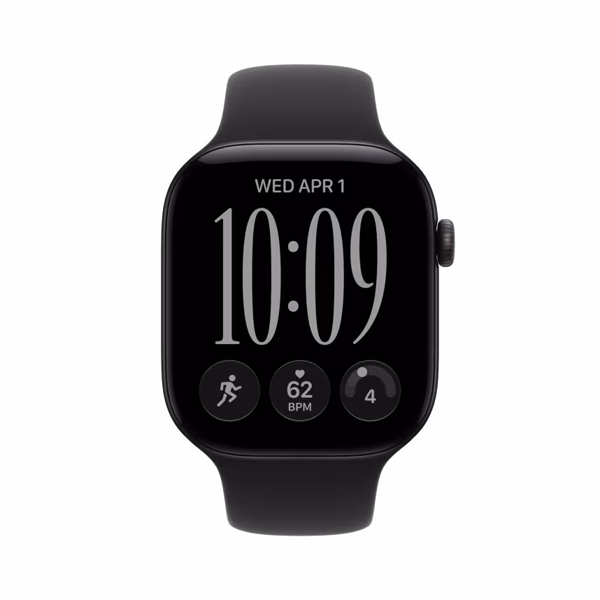 Apple Watch Series 12 GPS 46mm Black Alu Case + Black Sport S/M