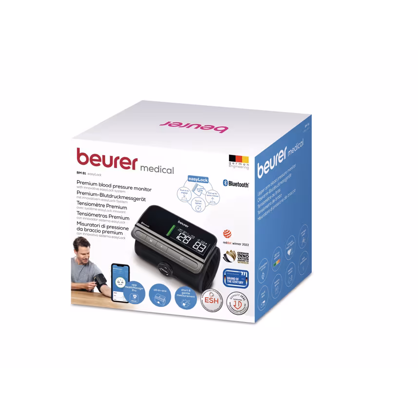 Beurer Oberarm-Blutdruckmessger&auml;t Beurer BM 81 Easy Lock
