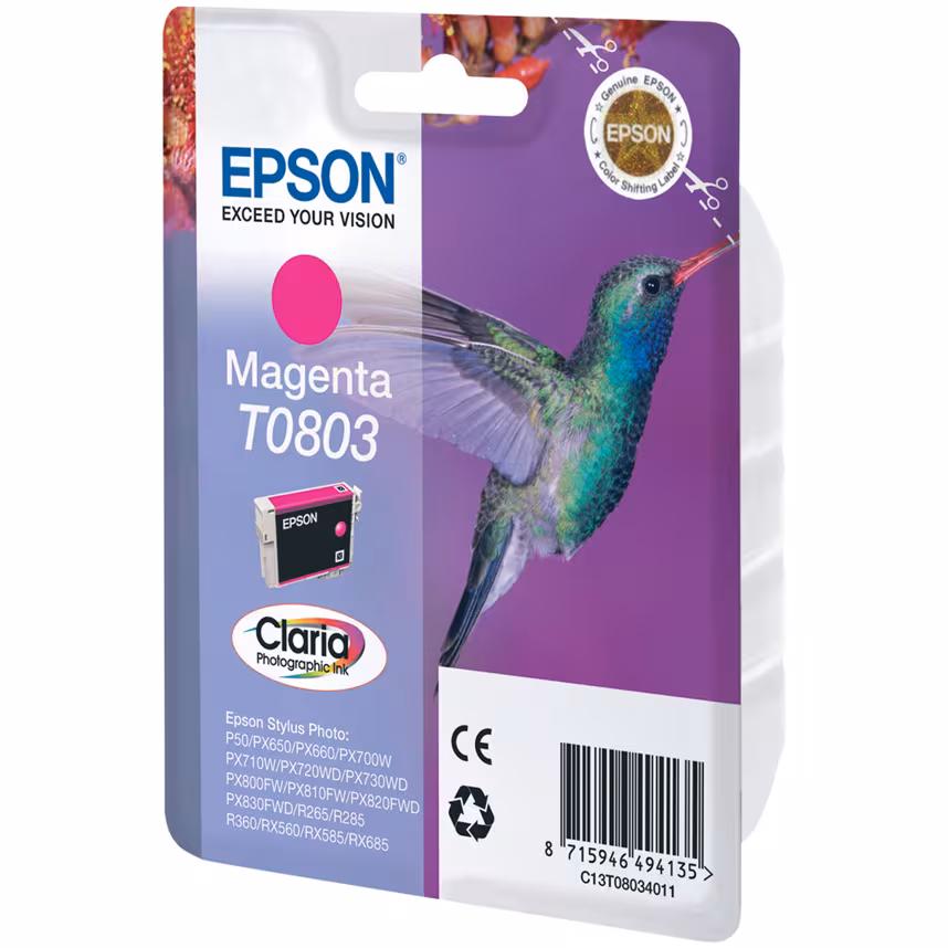 Epson T0803 Tinte Photo Magenta 7,4ml