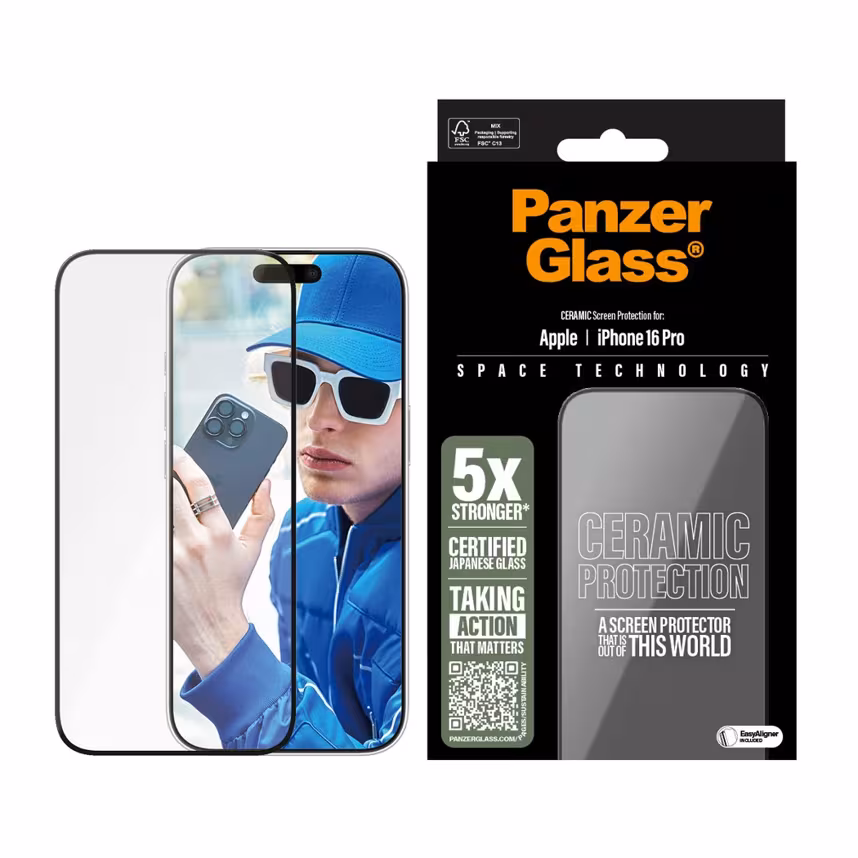 PanzerGlass Schutzglas Ceramic Apple iPhone 16 Pro