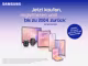 Samsung Galaxy Cashback: "Jetzt kaufen, registrieren und bis zu 200&euro; zur&uuml;ck. Nur bis 04.10.2026."