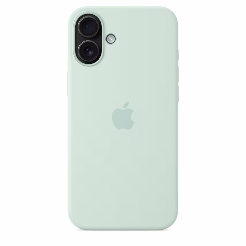 Apple iPhone 16 Plus Silikon Case mit MagSafe aquamarin