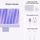 Apple iMac 24"  4.5K/M4/8CPU/8GPU/16GB/256GB, violett