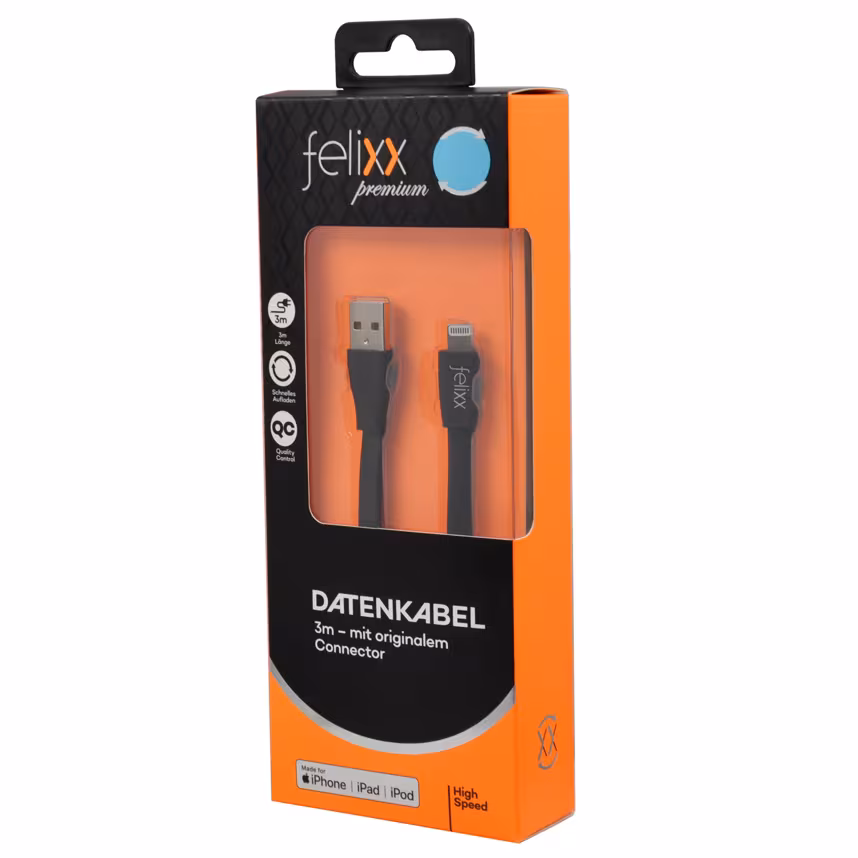 Felixx Data Apple Lightning MFI 3 Meter
