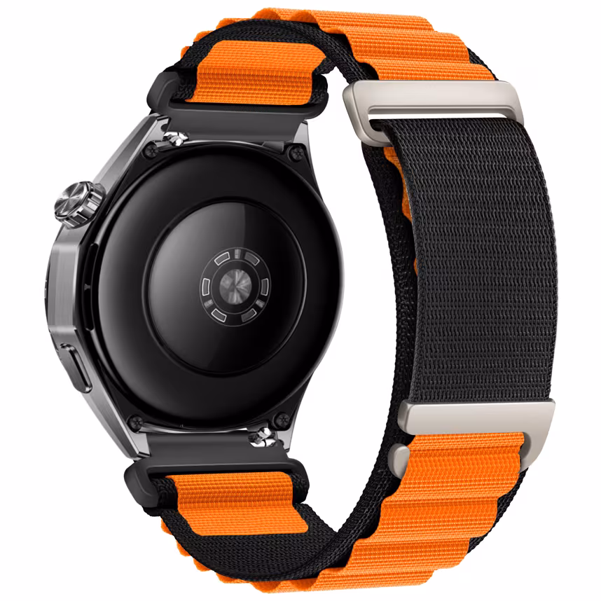 Felixx Smartwatcharmband Nylon Black Orange-Universal 22mm
