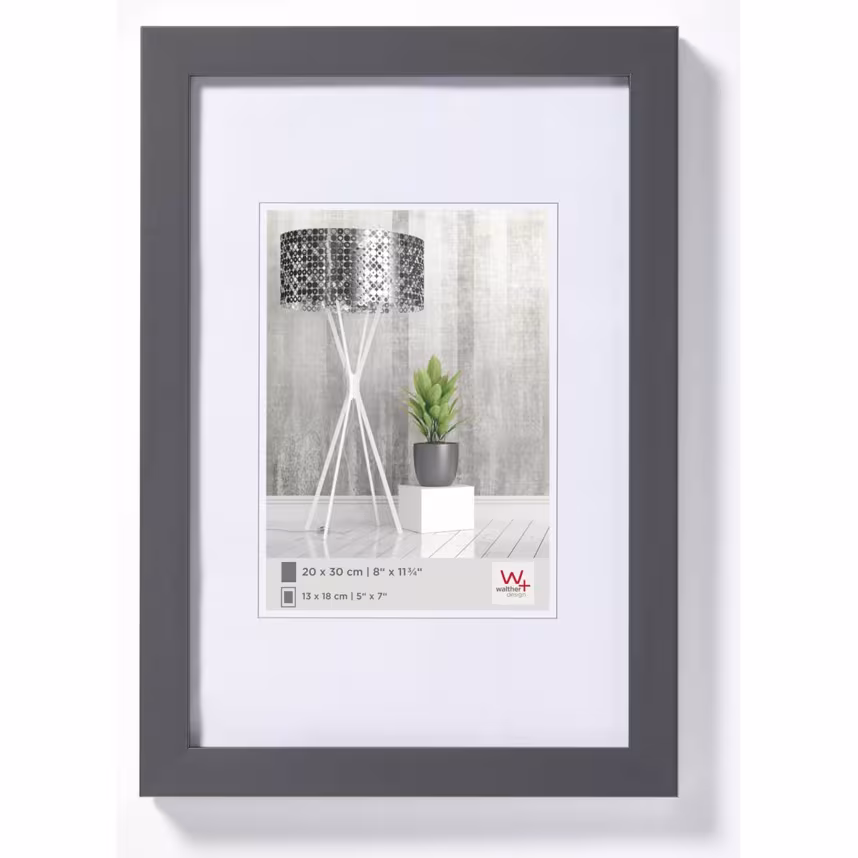 Bilderrahmen Ambience 13x18cm Holz anthrazit/weiß