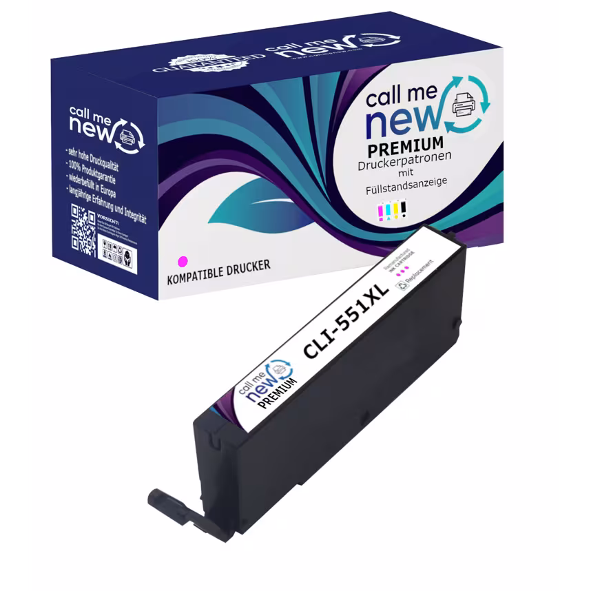 CMN Premium aufber.Tintenpatrone Canon CL-551XL magenta