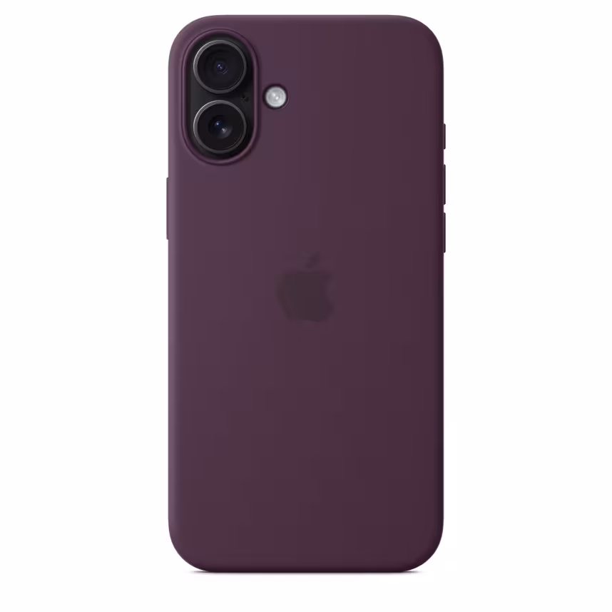  Apple iPhone 16 Plus Silikon Case mit Magsafe plum 