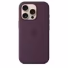 Apple iPhone 16 Pro Silikon Case mit Magsafe plum