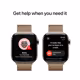 Apple Watch S10 LTE 42mm gold Titanium Case + Milanese Loop