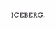 Schwarzes Logo der Marke Iceberg.