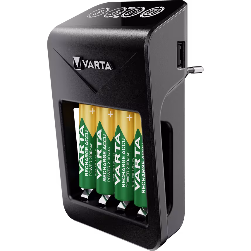 Varta LCD Plug Charger +4x AA