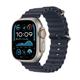 Apple Watch Ultra 2 LTE 49mm natural Titanium Case+navy Band