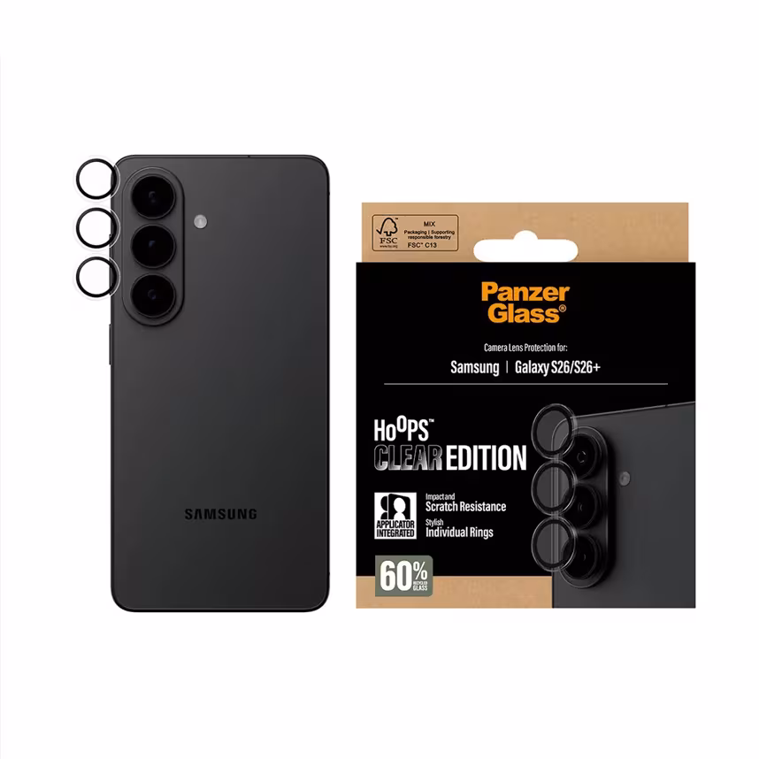 PanzerGlass Camera Glas Hoops Samsung Galaxy S26/S26+ Clear