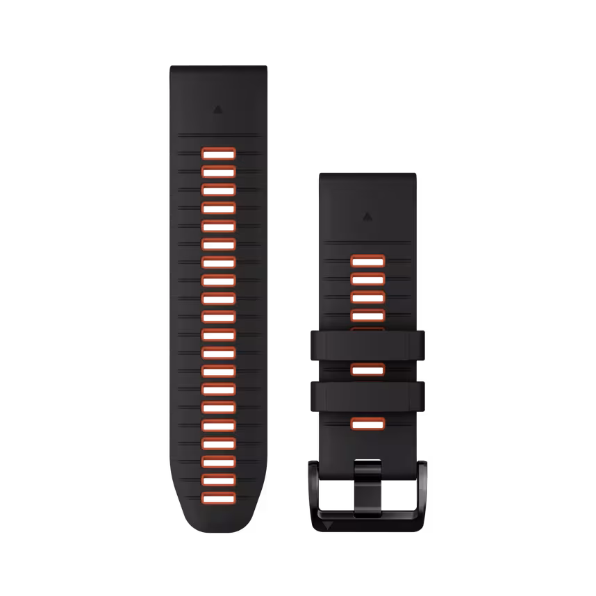 Garmin Quickfit Band 26mm Silikon schwarz/rot
