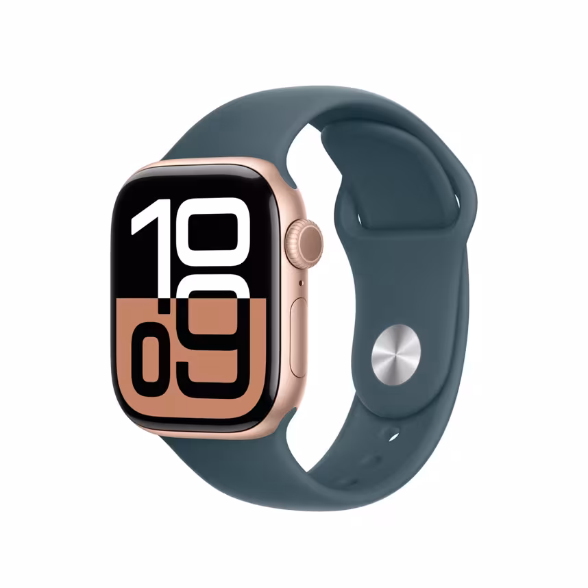 Apple Watch 46mm Sportband S/M seegrün