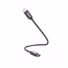 1 Ladekabel USB Type-C Lightning 0,2m schwarz