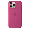Apple iPhone 16 Pro Max Silikon Case mit Magsafe fuchsia