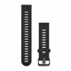 Garmin Uhrenarmband Forerunner 20mm Silikon schwarz/schiefer