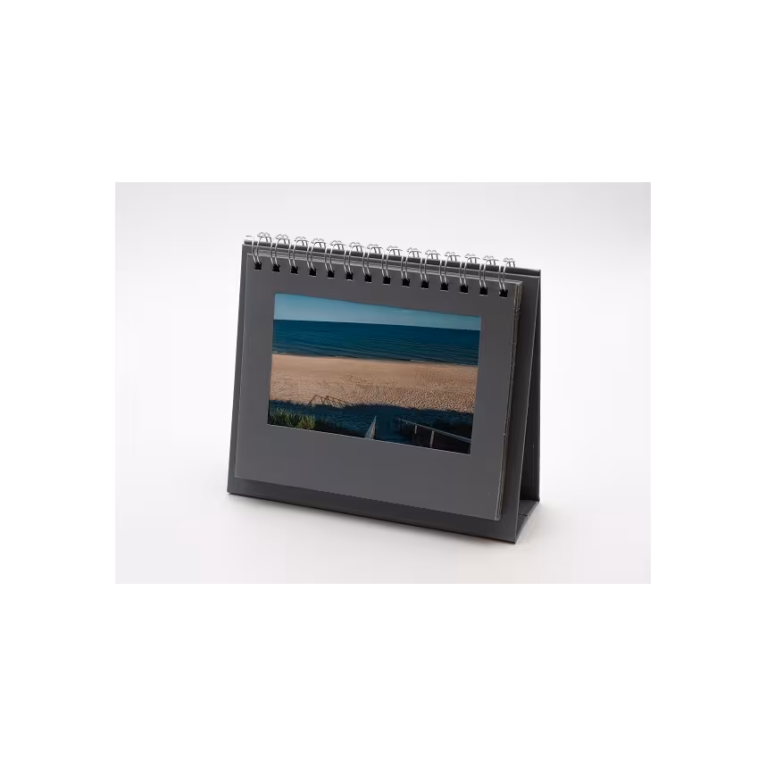 Spiral-Bilderrahmen 10x15cm schwarz 