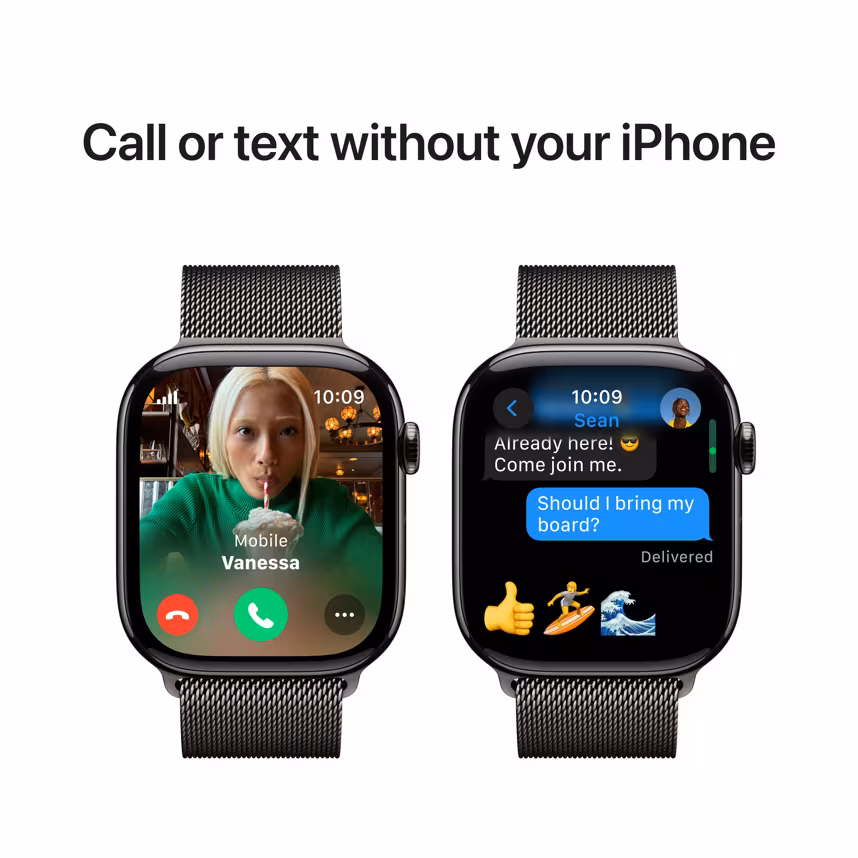 Apple Watch S10 LTE 46mm slate Titanium Case + milanese Loop