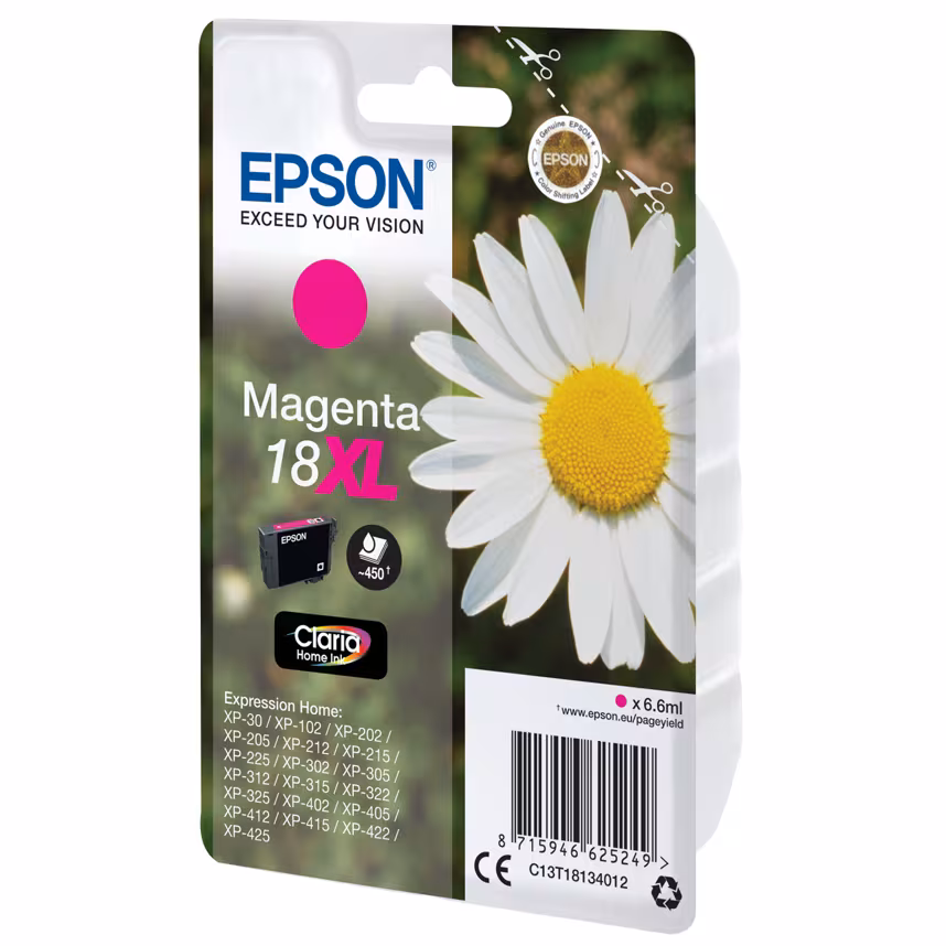 Epson 18XL T1813 Tinte Magenta 6,6ml