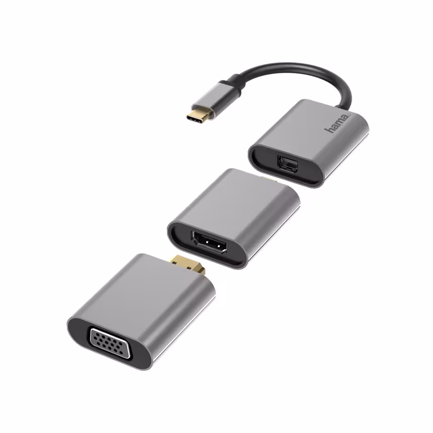 Hama 200306 Video-Adapter-Set 6in1 USB-C/Mini-DisplayPort