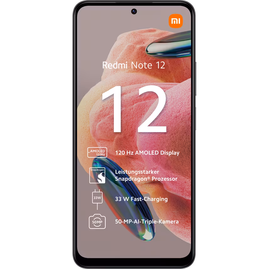 Xiaomi Redmi Note 12 4G 128GB schwarz