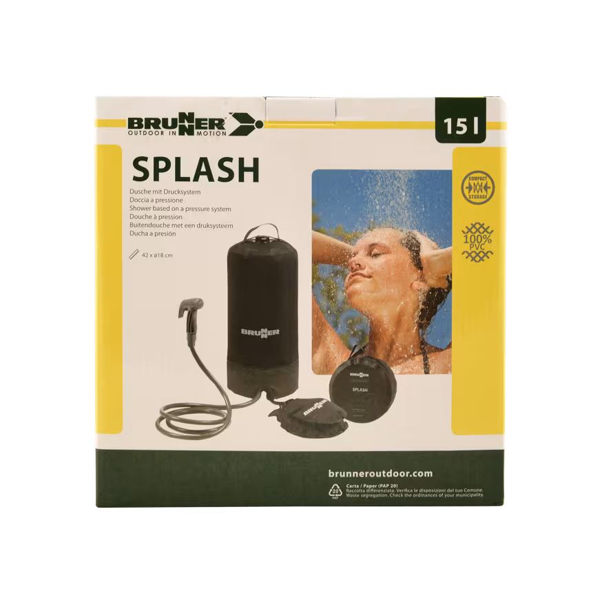 Brunner Campingdusche Splash inkl. Fußpumpe