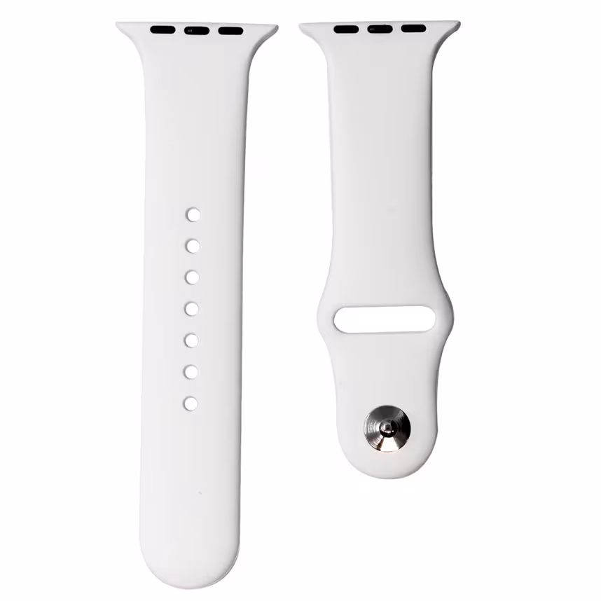 Mika Uhrenarmband Apple 42/44mm Silikon wei&szlig;