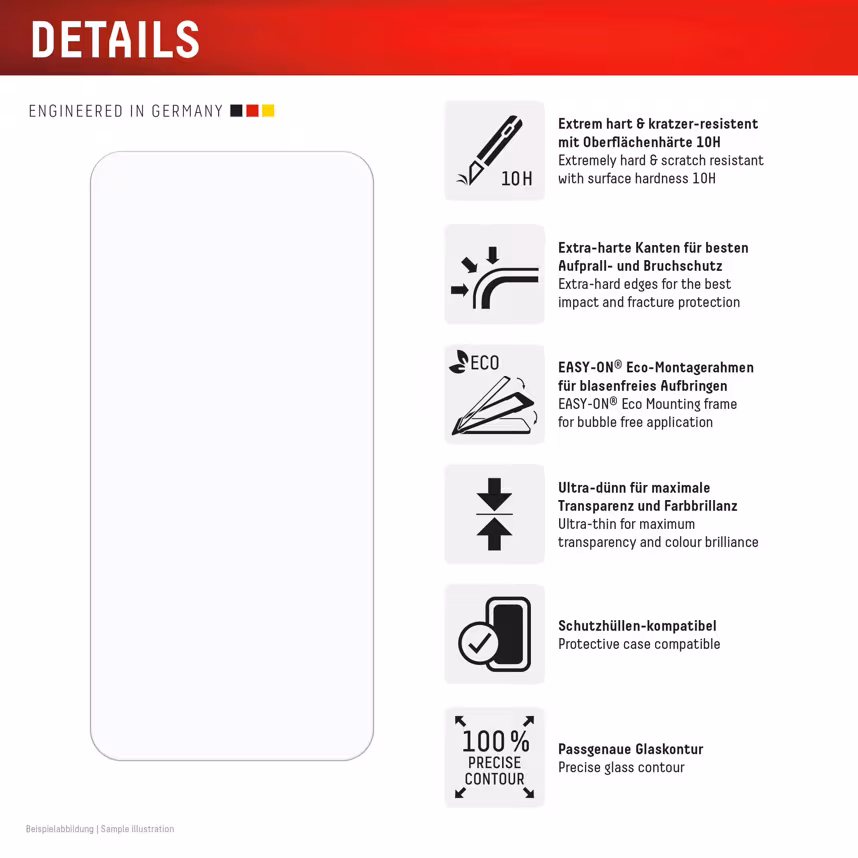 felixx Premium-Glas  Case friendly Samsung Galaxy A56

