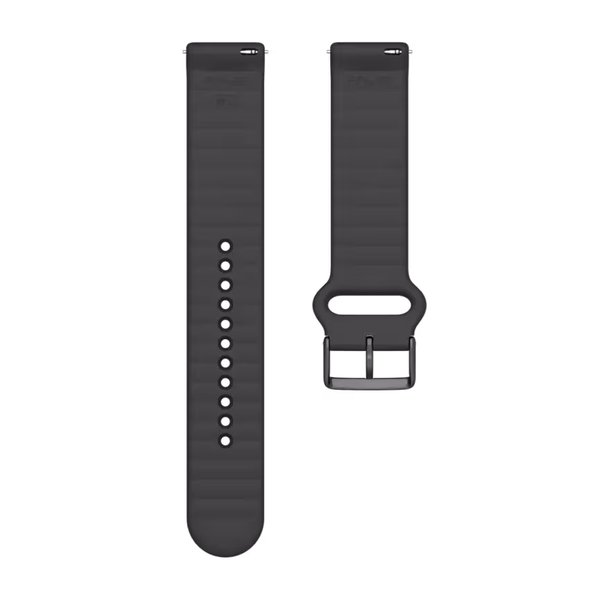 Polar Armband 20mm Silikon S-L schwarz