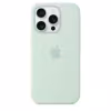 Apple iPhone 16 Pro Silikon Case mit MagSafe aquamarin