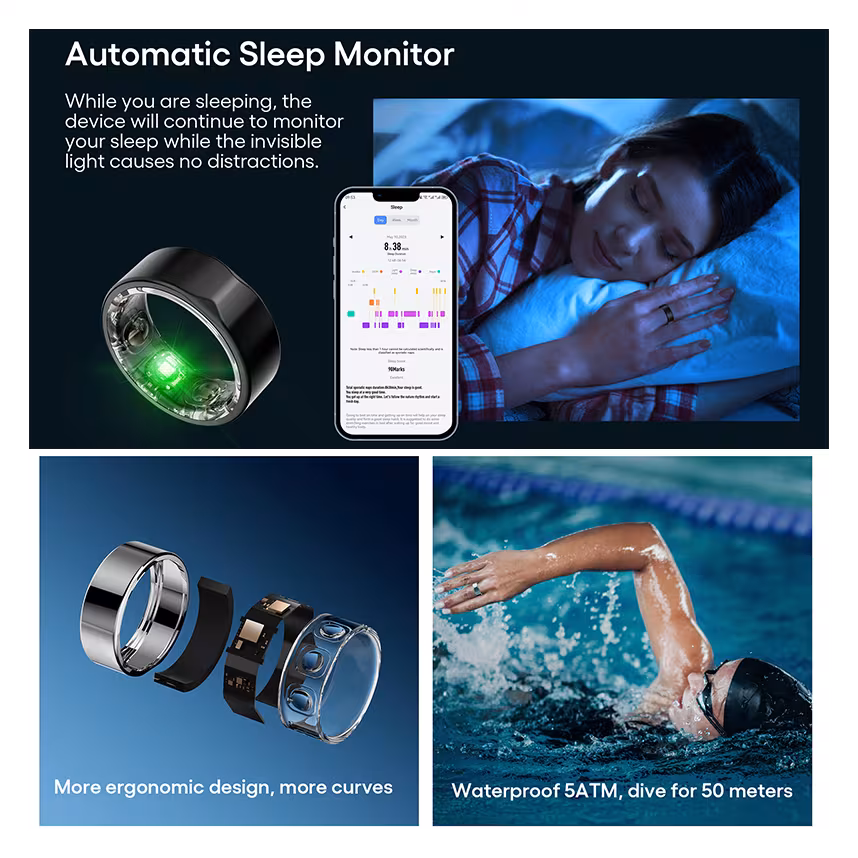 felixx SmartRing SR31 "TITAN" Schwarz Größe #11 (64,6mm)