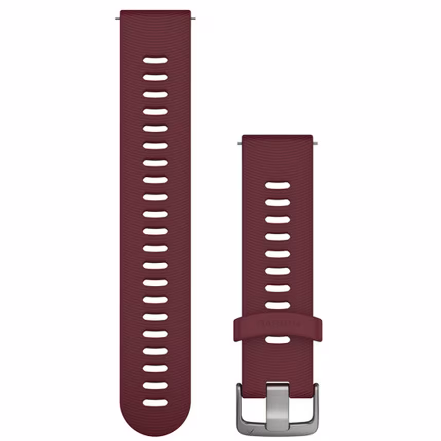 Garmin Uhrenarmband Forerunner 20mm Silikon Kirschrot