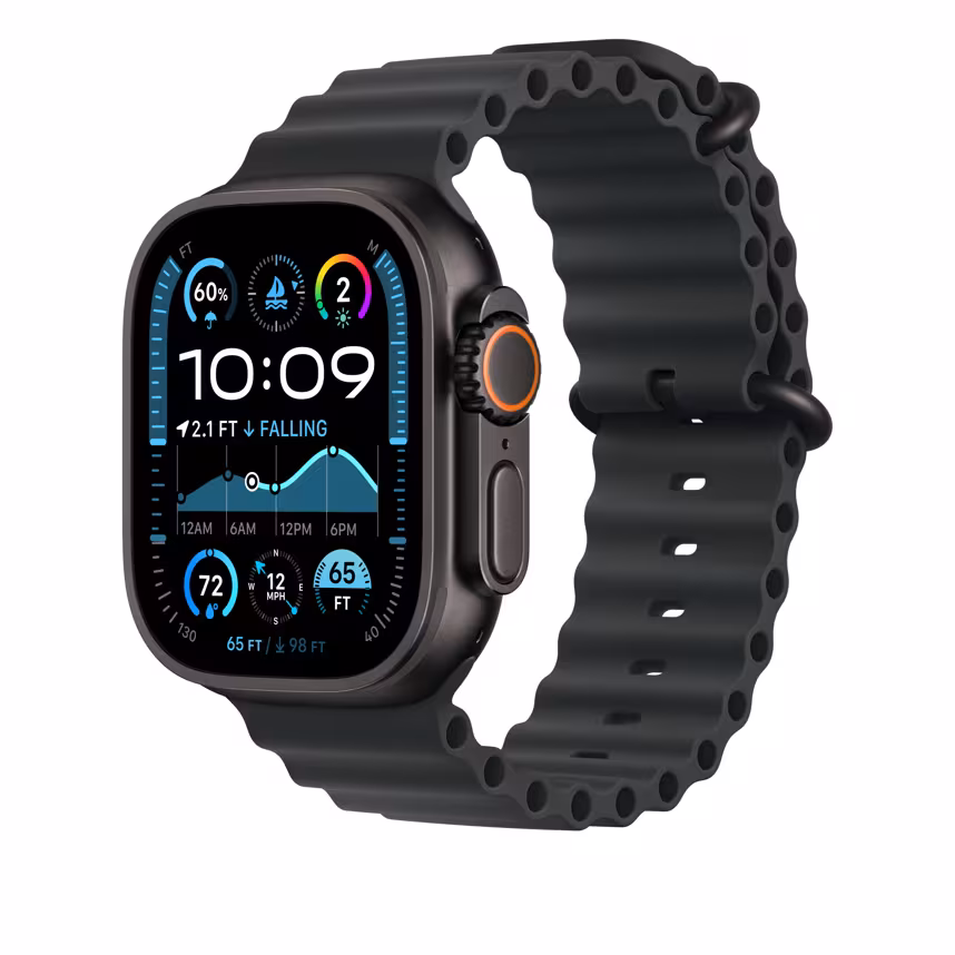 Apple Watch 49mm Oceanarmband Verlängerung schwarz
