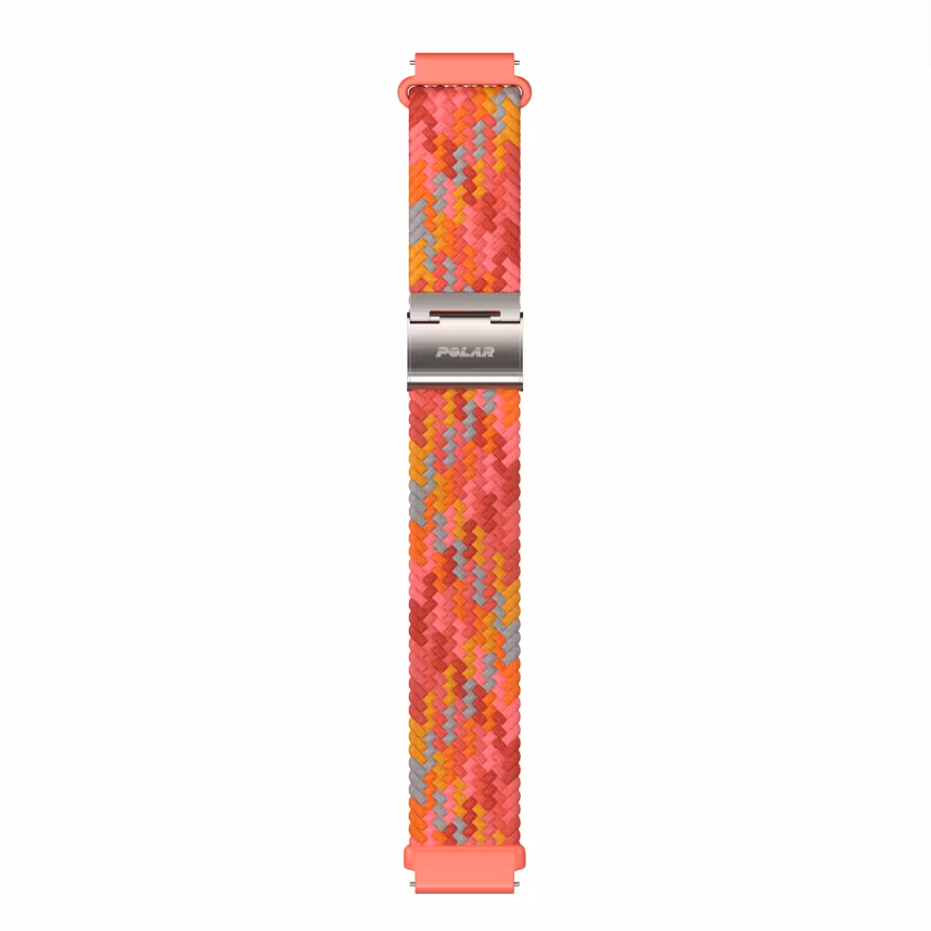 Polar Wechselband 20mm geflochten Garn rot S-L