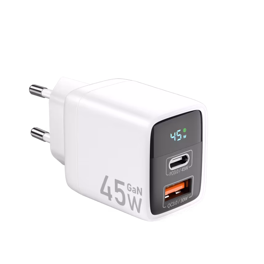 Felixx LED Display 45W Travel Charger Wei&szlig;