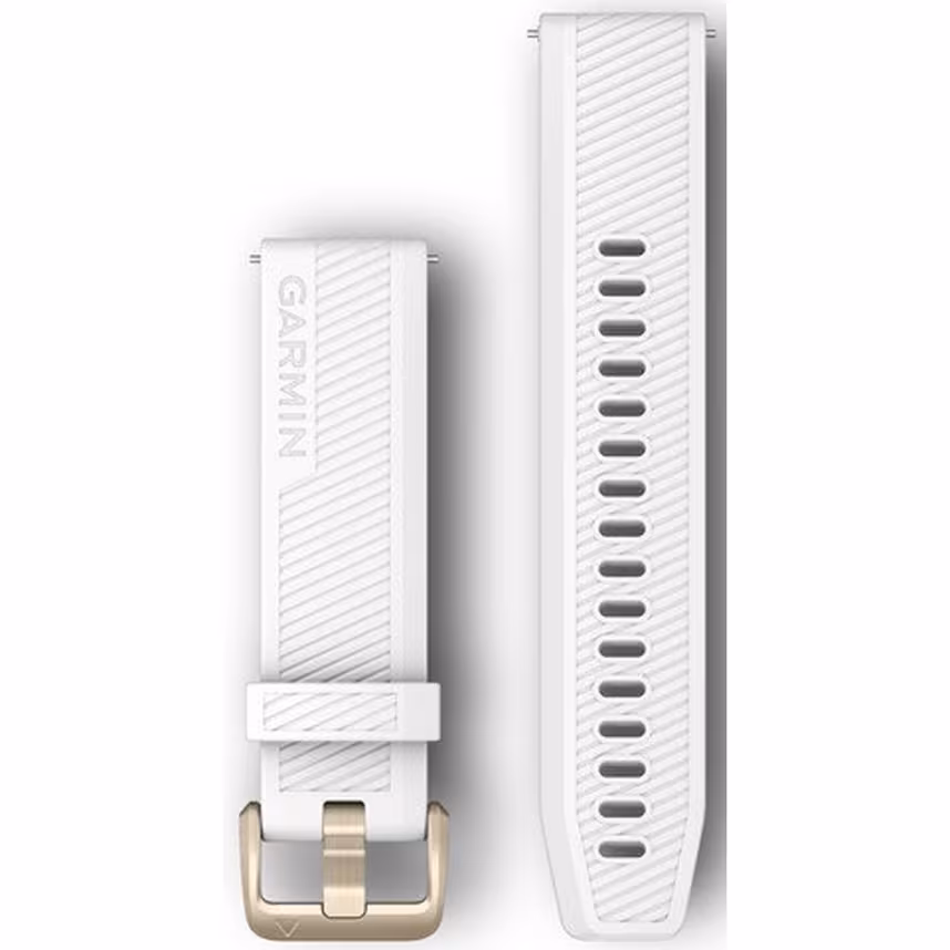 Garmin Band 20mm Silikon wei&szlig; wei&szlig;gold