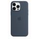 Apple iPhone 14 Pro Max Silikon Case mit MagSafe sturmblau
