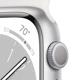 Apple Watch S8 Alu 45mm Sportband weiß
