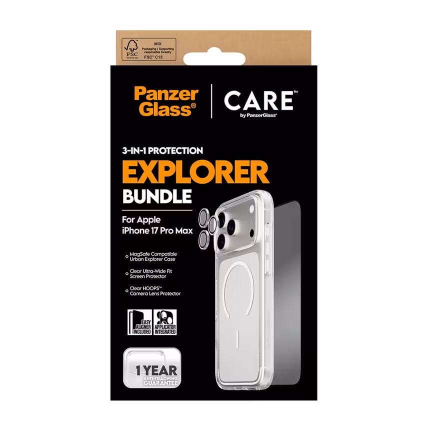 PanzerGlass CARE 3-in-1 Flagship Explorer iPhone 17 Pro Max