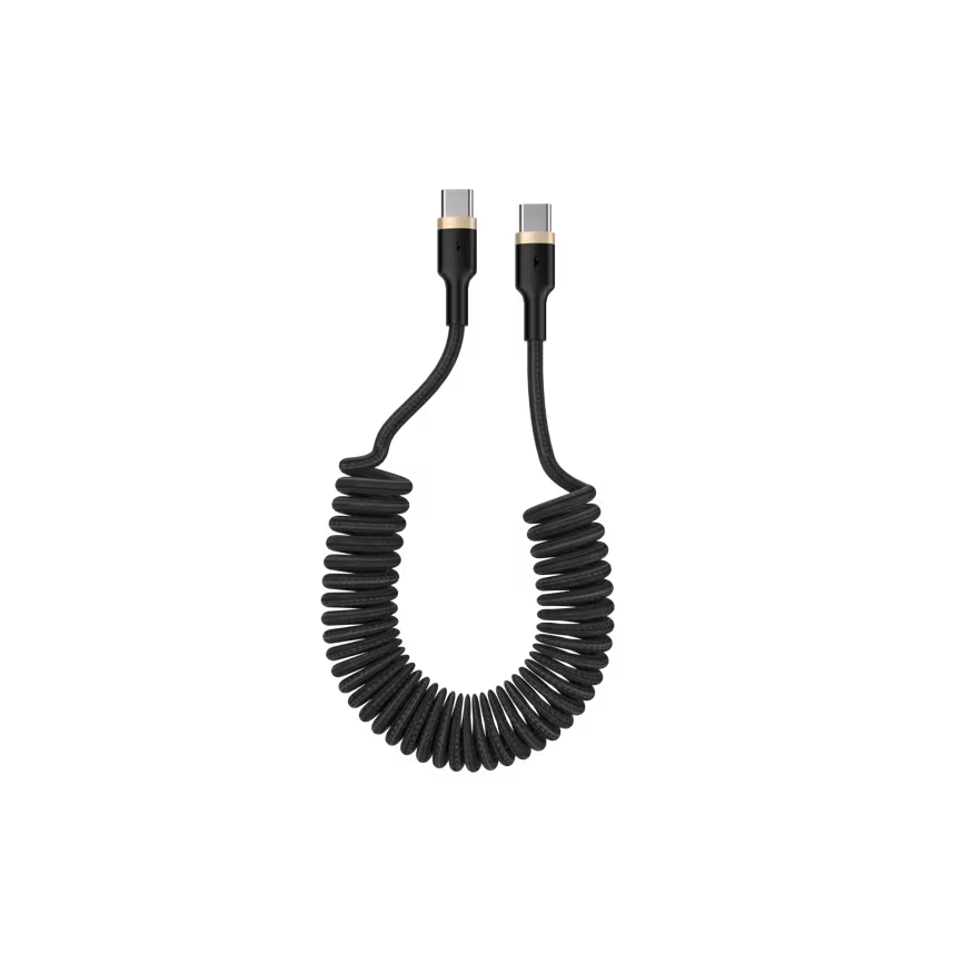 Felixx Premium Daten/Ladekabel Spiral PD USB-C auf USB-C